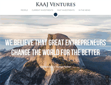 Tablet Screenshot of kaajventures.com
